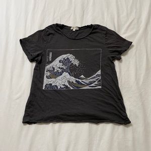 Dark gray graphic tee